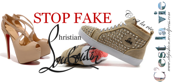 Stop Fake: uma campanha contra falsificados da Louboutin Louboutin falso