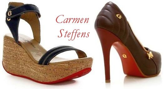 Sapatos Carmen Steffens com sola vermelha