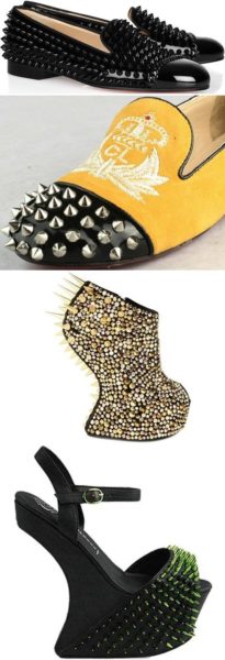 Moda sapatos: spikes Moda: sapatos com spikes