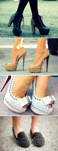 Moda: os sapatos com spikes Spiked shoes, sapatos com spikes