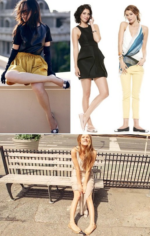 Moda: cap toe ballet flats Moda: sapatilha cap toe