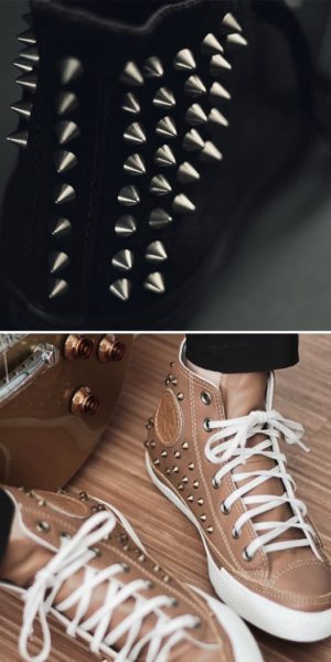 Converse All Star Collar Studs: calçados com spikes e com studs Moda spikes =