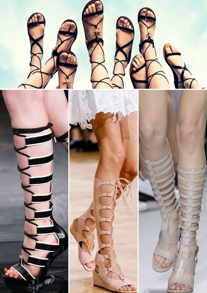Moda verão 2016 - sandália gladiadora Tendências verão 2016 - sandálias