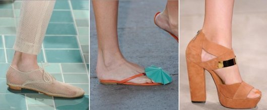 Tendências da primavera verão 2012: sapatos