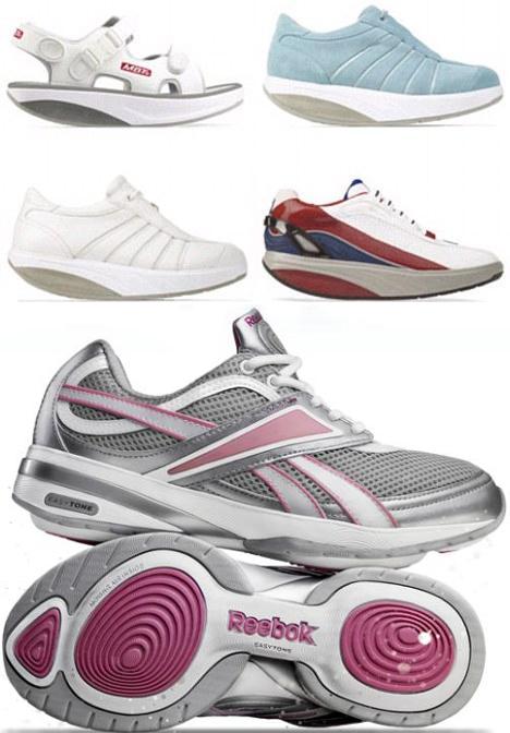Tênis que enrijecem e emagrecem: MBT e Reebok easy tone