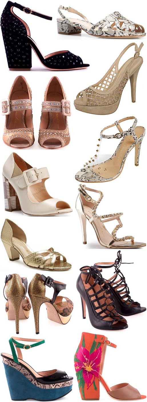 Moda primavera-verão 2012-2013 - Sandálias de salto Luiza Barcelos