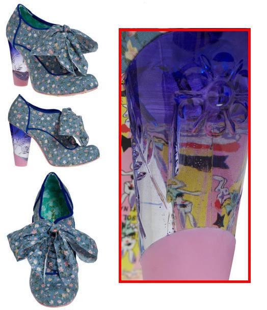 Sapato com estampa floral