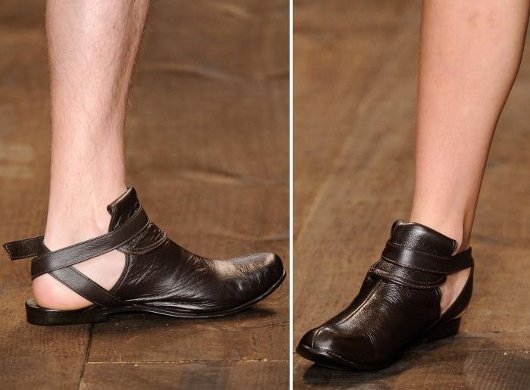 Sapato masculino inusitado
