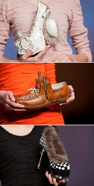 Sapatos inusitados