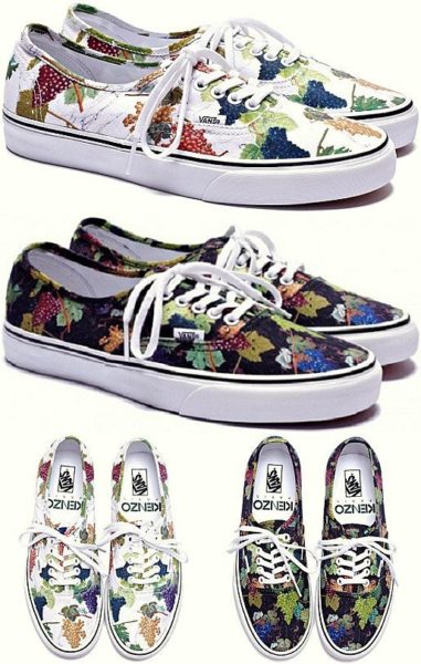 Tênis Vans estampado por Kenzo