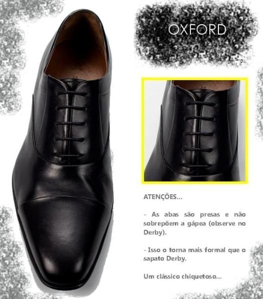 sapato preto oxford masculino