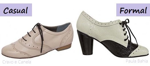 sapato oxford feminino com calça social