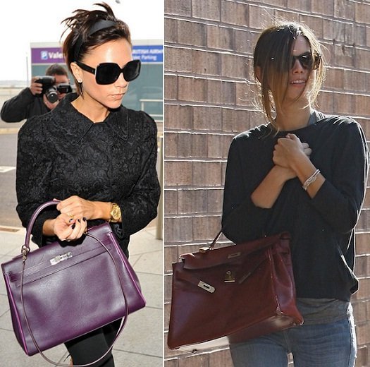 Famosas com a bolsa Kelly: Victoria Beckham e Rachel Bilson