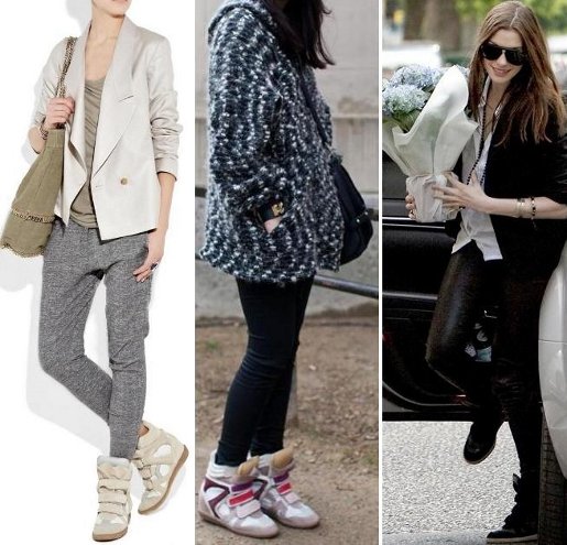 Look com tênis Isabel Marant