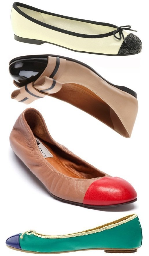 Moda sapatos: sapatilha cap toe